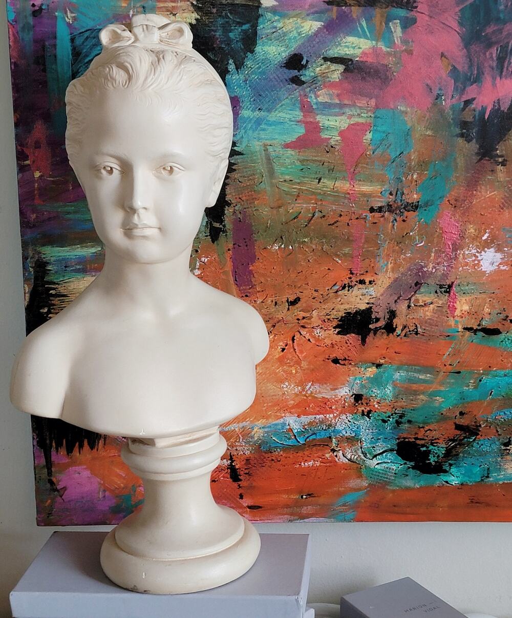 Alexander Backer Chalkware Bust Lady